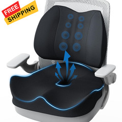 Seat Cushion Lumbar Support X-Large, & Pillow