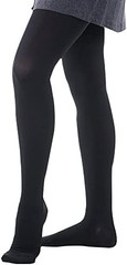 Allegro Soft Microfiber Pantyhose Closed Toe 20-30mmHg (Black) Medium