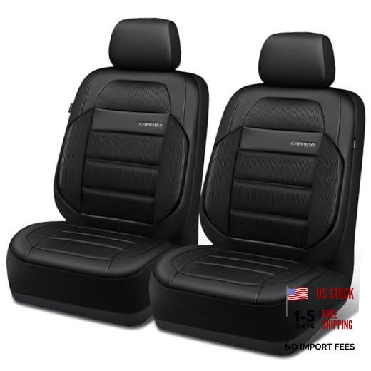 Memory Foam Seat Covers Front, Airy Cool Mesh Thick Car Seat Covers, black