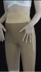 Post-Surgical Recovery Compression Girdle Shorts Zipper Beige Tan Women’s M