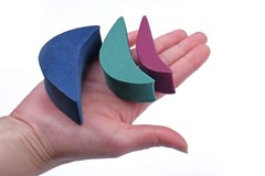 Shoolex 3 Sizes in One Pack Shoe 6 Count (Pack of 1), Blue, Green, Purple