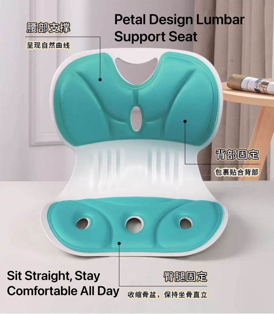 Ergonomic Posture Corrector Seat Cushion Lumbar Support Chair Pad Office