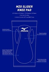 One Size Lightweight Black Mizuno Slider Kneepad – Sport & Performance Ready