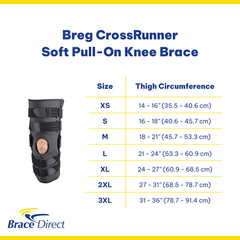 Breg CrossRunner Soft Pull-On Knee Brace L1832/L1833 by Brace Direct