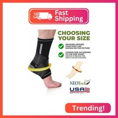 NeoTech Care Adjustable Ankle Support Brace (Black, Size XL, 1 Unit)