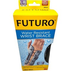 Futuro 3M Water Resistant Wrist Brace Right Hand L-XL Firm Support Splint Straps
