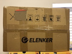 ELENKER Deluxe Steerable Knee Scooter Black Model YF-9003 EK New in Unopened Box
