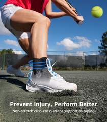 Slim-Fit Ankle Brace for Sprained Ankle, Quick Lace up Ankle Support for Women M