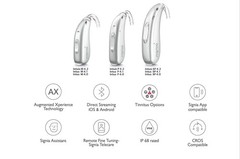 New S IGNI A INTUIS 4.3 Profound Loss BTE DIGITAL HEARING DEVICE Free Program