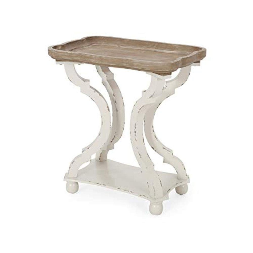 Christopher Knight Home Esther French Country Accent Table Rectangular Top White