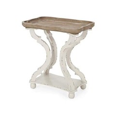 Christopher Knight Home Esther French Country Accent Table Rectangular Top White