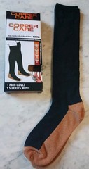 Copper Care Unisex Adult COMPRESSION SOCKS Soothes Aches & Pains Men Women