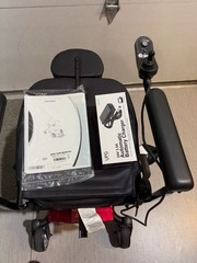 Open Box Pride Jazzy Elite ES Power Wheelchair Red w/ Charger – Unused