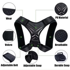 True Fit Posture Corrector Belt Adjustable Back Brace Straightener For Men Women