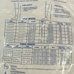 New CAROLON CAP Size XL Thigh Short No Latex Anti-Embolism Stockings Men & Women