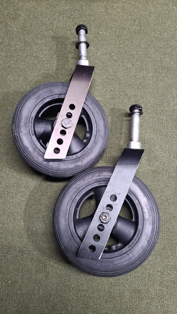 Caster Wheel & Forks Assy for Ki Mobility Focus CR Tilt in Space Wheelchair Used
