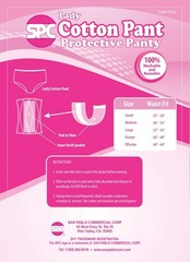 Lady Protective Panties Bladder Control Incontinence Virgin Cotton SPC Washable