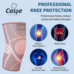 2-Pack Knee Sleeve Compression Brace Support Sport Joint Pain Arthritis Relief