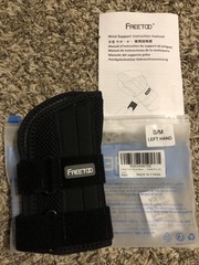 FREETOO Wrist Brace for Tendinitis Arthritis Maximum Support S/M Left Hand