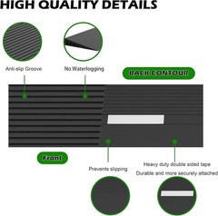 1″ Rise Threshold Ramps for Doorways, 2000 Lbs Load Capacity, 35.5″ Wide Natu…