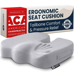 5 STARS UNITED Memory Foam Seat Cushion – Tailbone Pain Relief