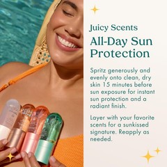 Kopari Paradiso Sun Juice Spf 30 Body Mist Peach Sky Clear Non-Sticky