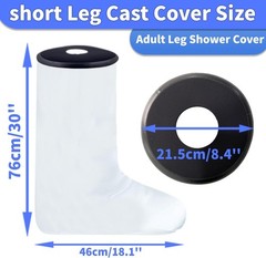 Self-Sealing Waterproof Shower Protector for Adult Lower Leg – Size: 13.7-17.7″