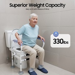 Toilet Safety Rails Toilet Handles for Elderly Handicap Toilet Frame Grab Bar