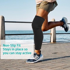 Calf Leg Sleeves & Knee Brace Liners for Men & Women,Running, Gym,Leg Sleeves