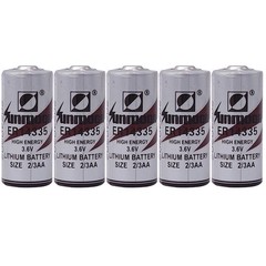 5Pcs ER14335 SUNMOON 2/3AA 3.6V 1650mAh PLC Battery Non-rechargeable Battery New