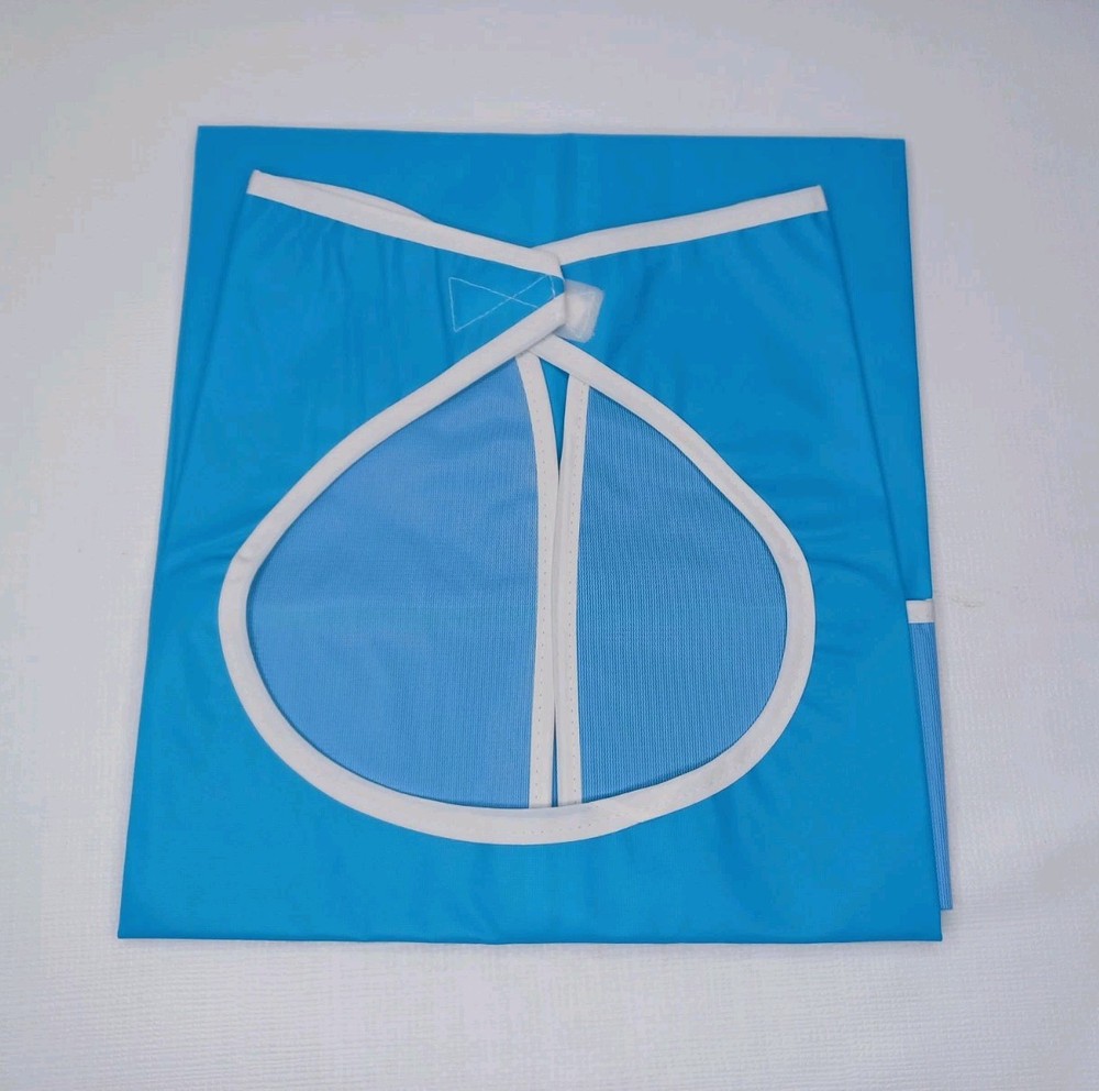1 Adult Bib Reusable PVC Plastic Wipeable Bib