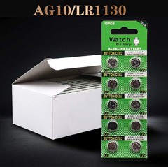 Cotchear 10pcs 1.5V AG10 Alkaline Battery 189 389 LR1130 LR54 V10GA…