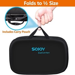 Sojoy iGelComfort 3-in-1 Foldable Gel Memory Foam Travel Seat Cushion New