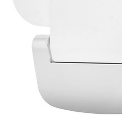 White ABS 90° Folding Shower Seat Bench Wall Mounted Seat Foldable Shower Seat