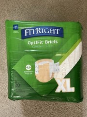 NEW⭐Adult Diapers XL Medline FitRight OptiFit Briefs Extra Absorbency 20