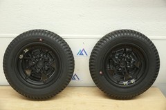 PAIR FLAT FREE Drive Wheels Tires for Quantum Edge 3 Power Chairs WHL1703588