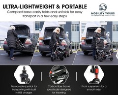 Jazzy Carbon Travel Lightweight Foldable Electric Wheelchair | up to 3.7 mph…