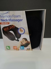 Health Touch Memory Foam Neck Massager Vibration Black