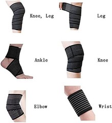 Elastic Lower Leg Calf Compression Bandage Sleeve Wrap for and Man, Shin Spli…