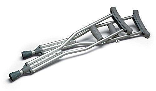 MediChoice Crutches, Adjustable, Aluminum Fits 5 Feet 10 Inches to 6 Feet 6 Inch