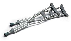 MediChoice Crutches, Adjustable, Aluminum Fits 5 Feet 10 Inches to 6 Feet 6 Inch