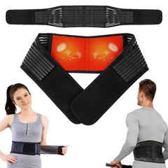 KkaFFe Back Support with Magnet, Tourmaline Magnetic X-Large, Black-1
