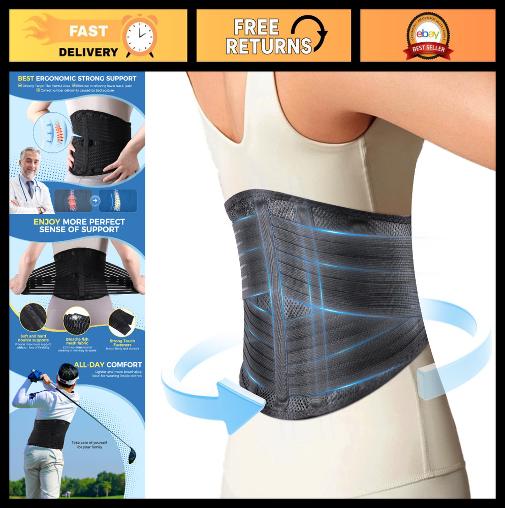 Posture Corrector Back Support Brace with Stretchable Belt & High-Elastic Straps