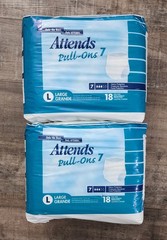 (Lot 2) Vintage Attends Pull-Ons 7 -Large Heavy Protection Brand New 2006