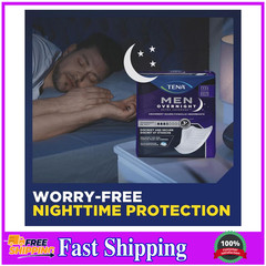 TENA Incontinence Guards for Men Overnight Super Absorbency 96 Ct Extra Coverage
