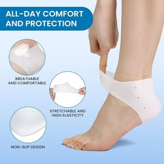 Washable Gel Heel Protectors for Immediate Pain Relief – Great for Daily Use