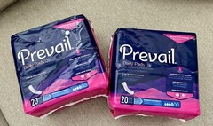 Women’s Prevail Daily Pads for Bladder Leaks 2 Packages of 20