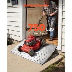 Aluminum Wheelchair Threshold Ramp 29.5×24.3Inch 750LBS Non-Slip