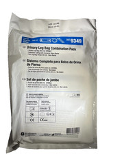 2 Pack Hollister 9349 Sterile Urinary Leg Bag 900 mL Vinyl w/ Leg Straps Ex 2028