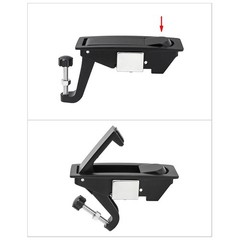 8Pcs Compression Lock Zinc Alloy Flush Lever Adjustable Grip Range 0.042855